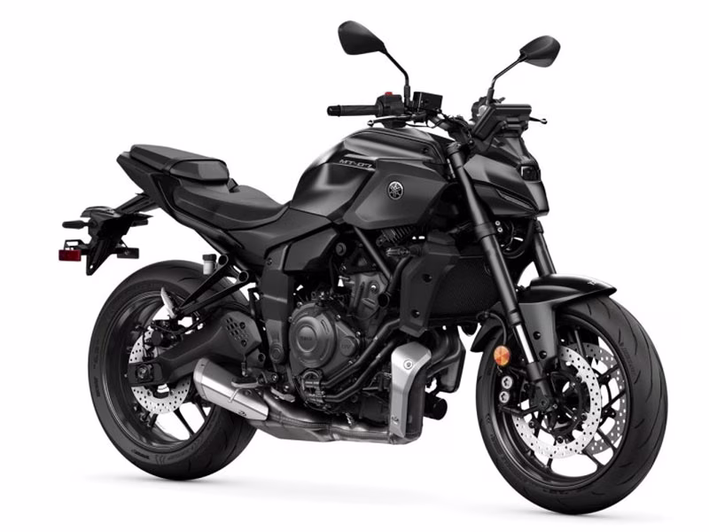 2025 Matte Charcoal Black Yamaha MT-07 Motorcycle