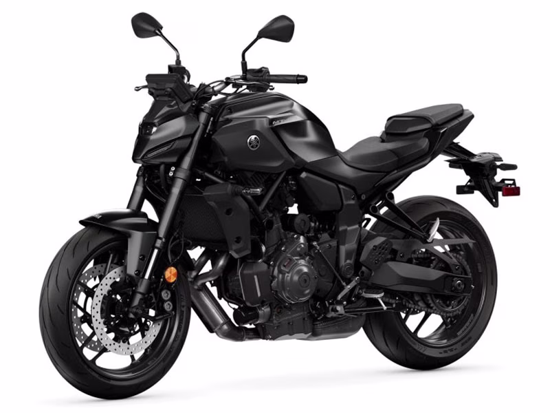 2025 Matte Charcoal Black Yamaha MT-07 Motorcycle