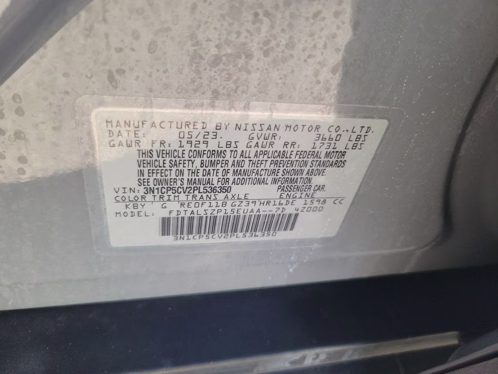 2023 Boulder Gray Pearl Nissan Kicks SV FWD SUV