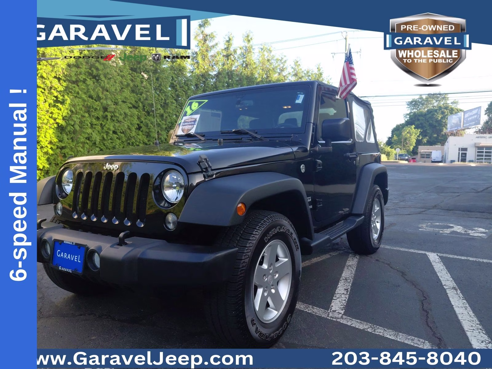 2016 Black Clearcoat Jeep Wrangler Sport 4X4 SUV