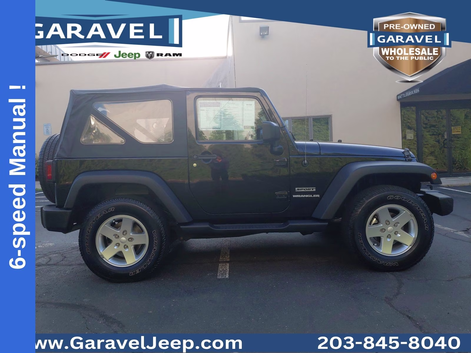 2016 Black Clearcoat Jeep Wrangler Sport 4X4 SUV