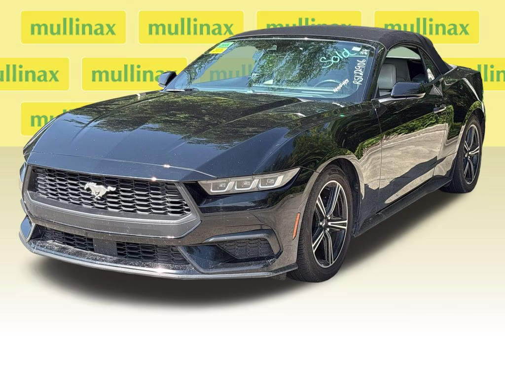 2024 Shadow Black Ford Mustang EcoBoost Premium RWD Convertible