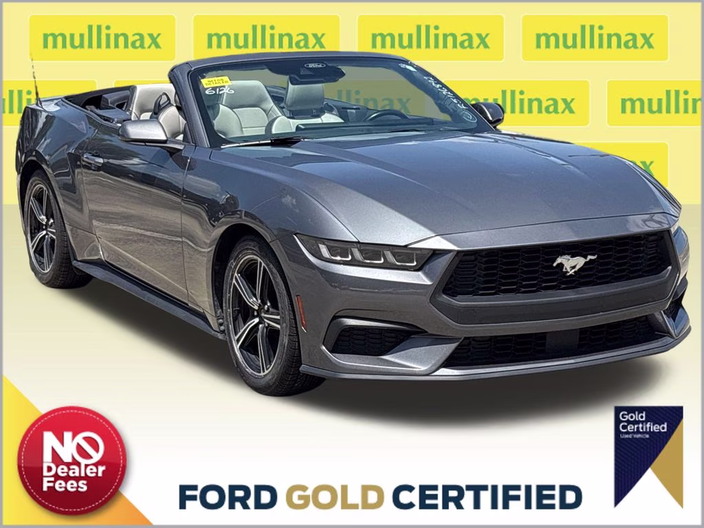 2024 Carbonized Gray Metallic Ford Mustang EcoBoost Premium RWD Convertible