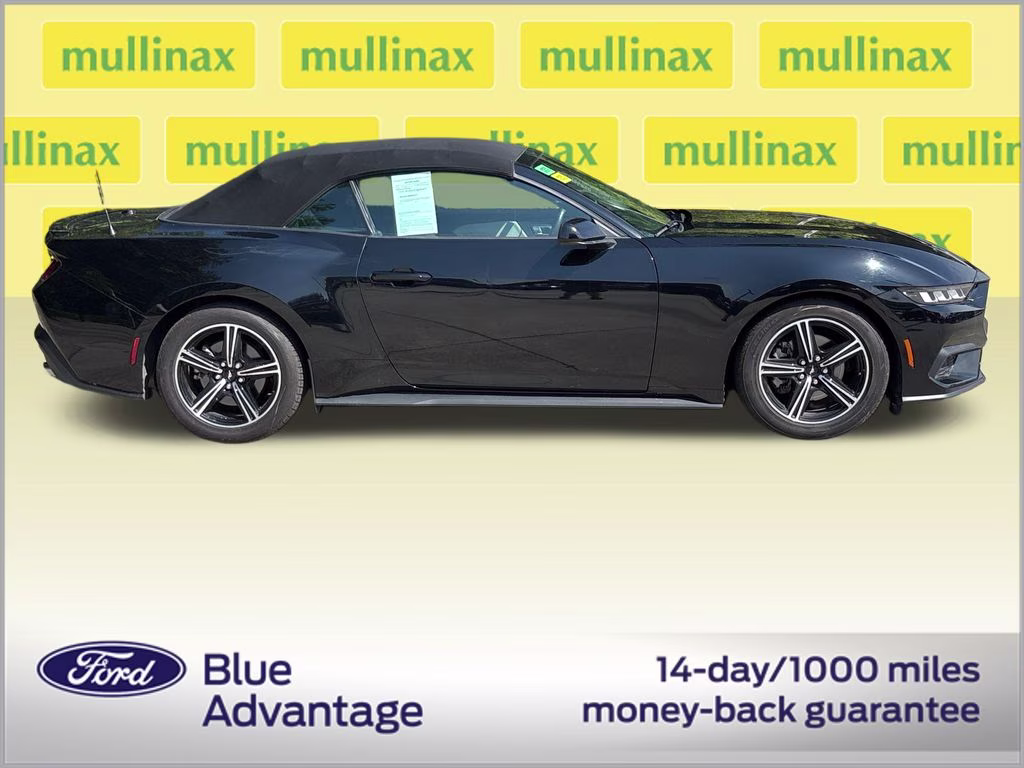 2024 Shadow Black Ford Mustang EcoBoost Premium RWD Convertible
