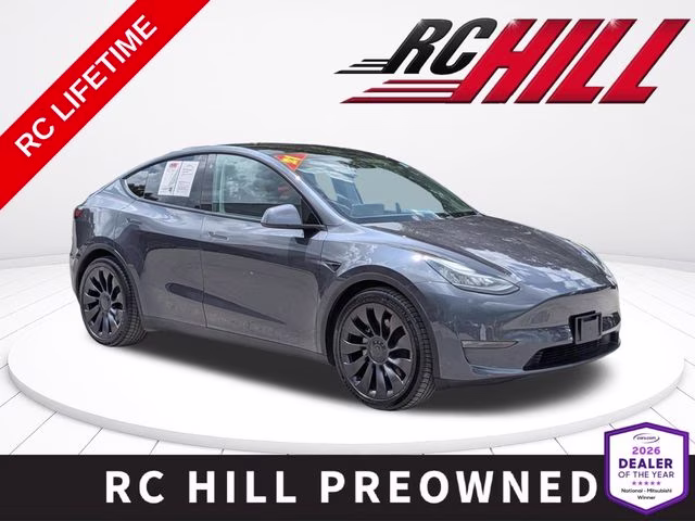 2021 Gray Tesla Model Y Long Range AWD SUV