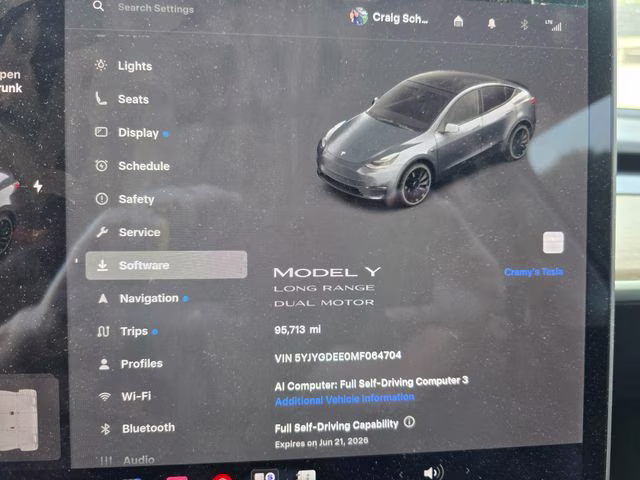 2021 Gray Tesla Model Y Long Range AWD SUV