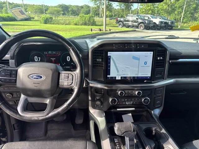 2021 Antimatter Blue Metallic Ford F-150 LARIAT Crew Cab Pickup 4X4 Truck