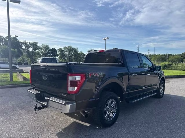 2021 Antimatter Blue Metallic Ford F-150 LARIAT Crew Cab Pickup 4X4 Truck