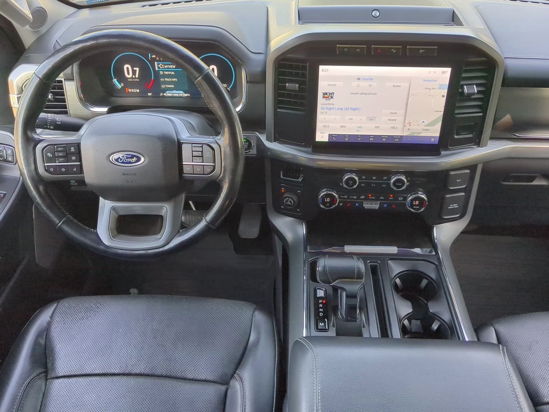 2021 Antimatter Blue Metallic Ford F-150 LARIAT Crew Cab Pickup 4X4 Truck