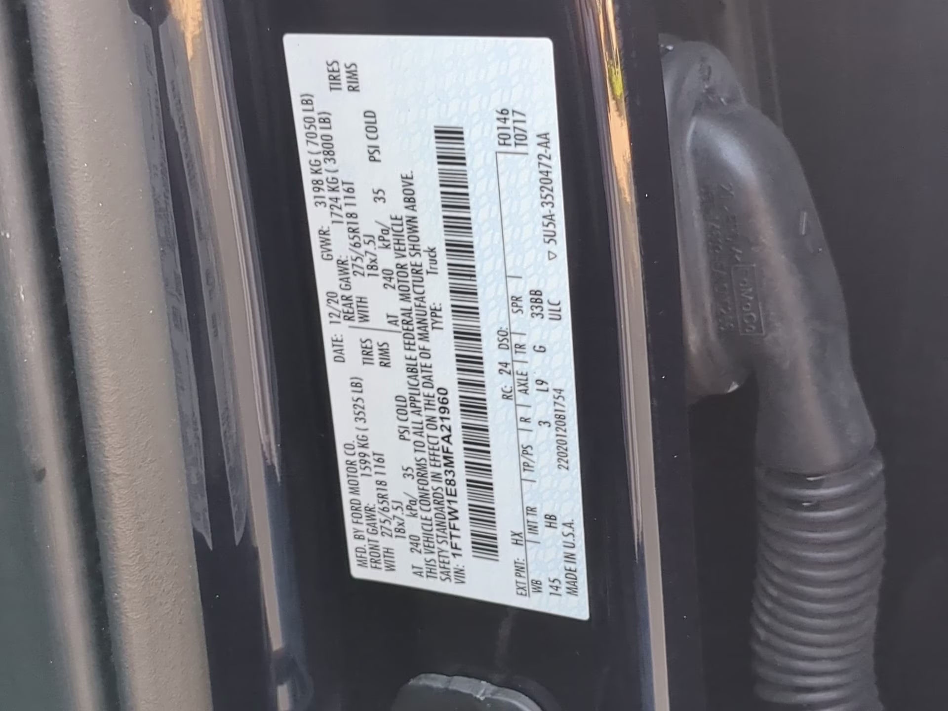 2021 Antimatter Blue Metallic Ford F-150 LARIAT Crew Cab Pickup 4X4 Truck