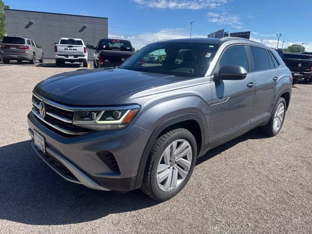 2020 Platinum Gray Metallic Volkswagen Atlas Cross Sport 3.6L V6 SE w/Technology R-Line AWD SUV
