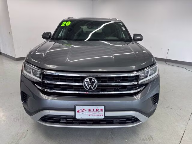 2020 Platinum Gray Metallic Volkswagen Atlas Cross Sport 3.6L V6 SE w/Technology R-Line AWD SUV