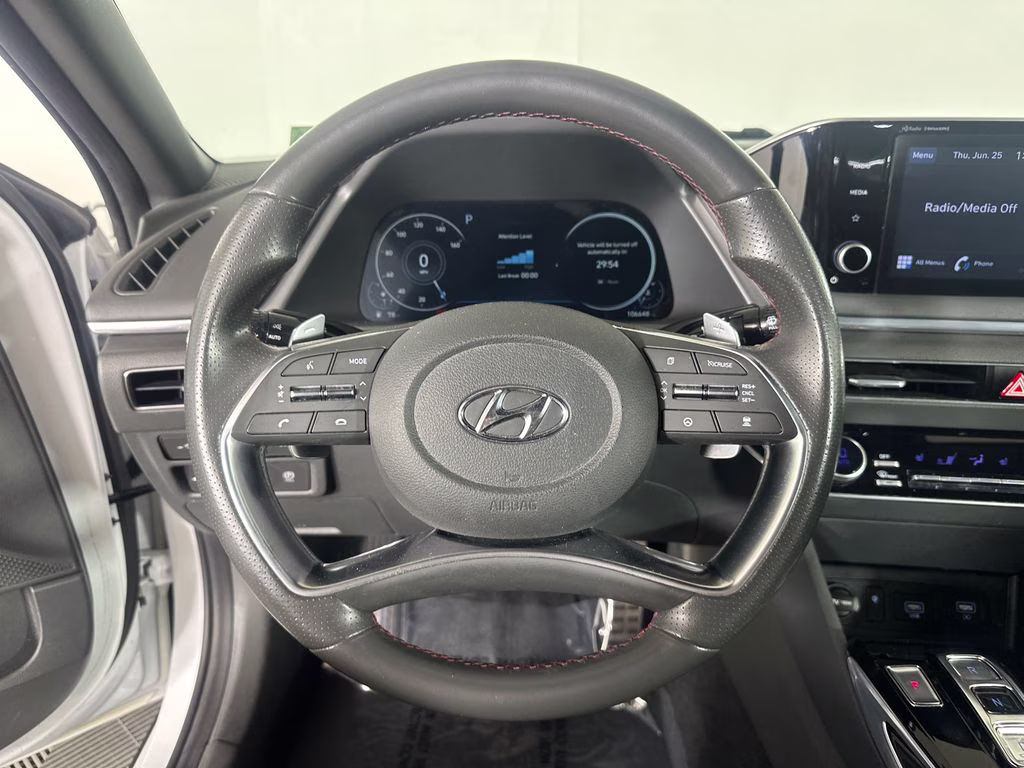 2020 Quartz White Hyundai Sonata SEL Plus FWD Sedan
