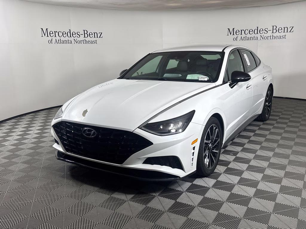 2020 Quartz White Hyundai Sonata SEL Plus FWD Sedan