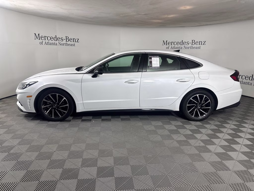 2020 Quartz White Hyundai Sonata SEL Plus FWD Sedan