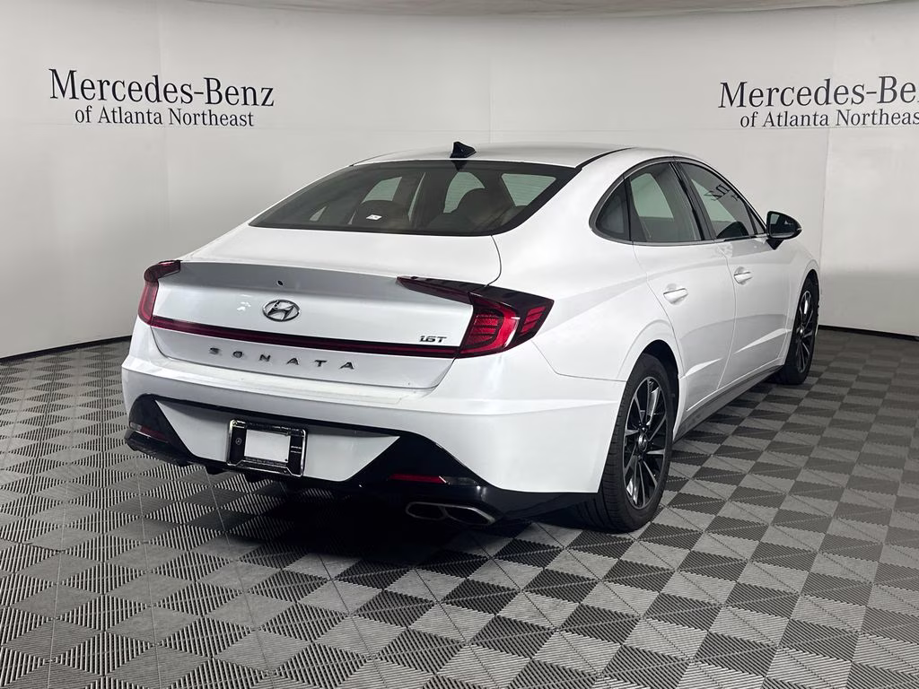 2020 Quartz White Hyundai Sonata SEL Plus FWD Sedan