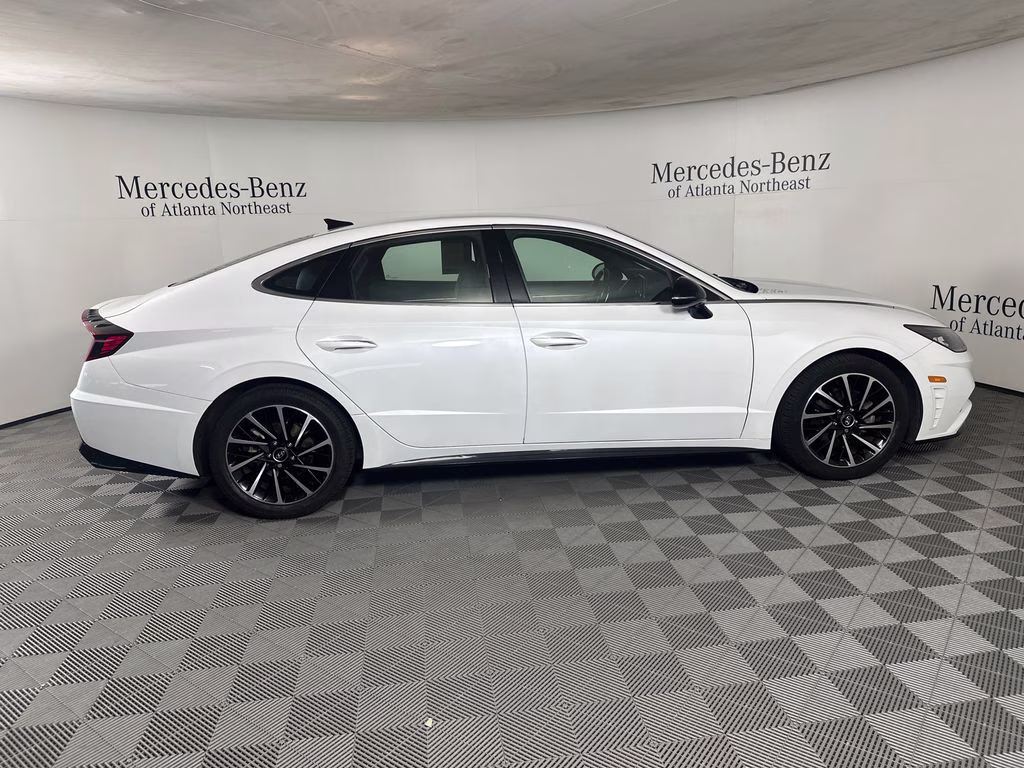 2020 Quartz White Hyundai Sonata SEL Plus FWD Sedan
