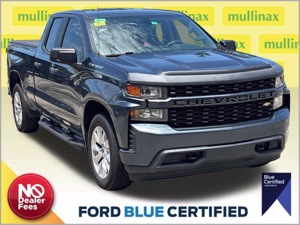 2019 Shadow Gray Metallic Chevrolet Silverado 1500 Custom RWD Truck