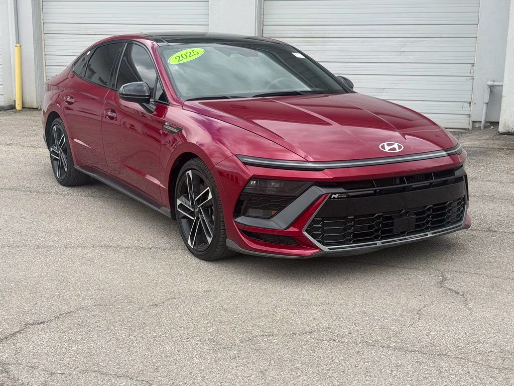 2025 Ultimate Red Hyundai Sonata N Line FWD Sedan