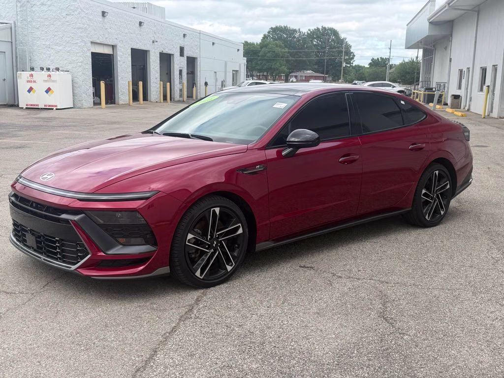 2025 Ultimate Red Hyundai Sonata N Line FWD Sedan