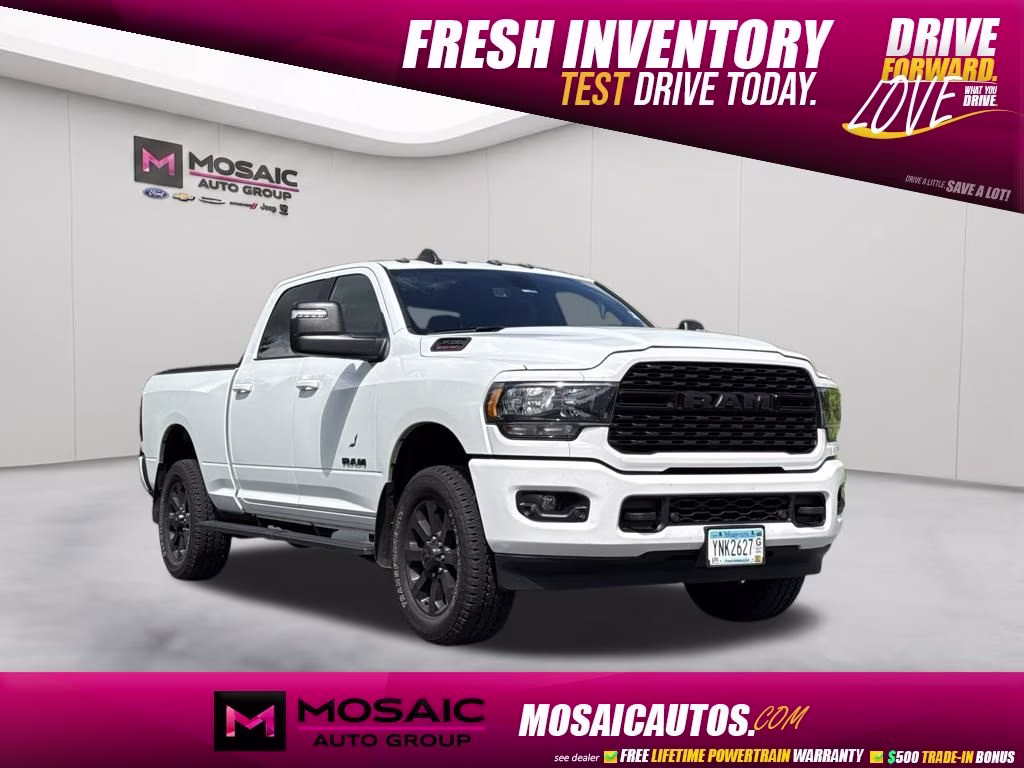 2024 Bright White Clearcoat Ram 3500 Big Horn 4X4 Truck