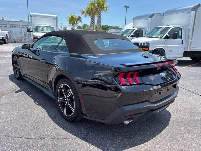 2025 Shadow Black Ford Mustang EcoBoost Premium RWD Convertible