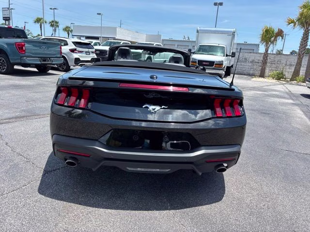 2025 Shadow Black Ford Mustang EcoBoost Premium RWD Convertible