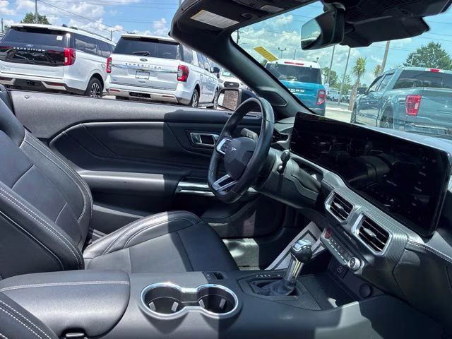 2025 Shadow Black Ford Mustang EcoBoost Premium RWD Convertible