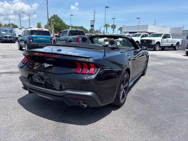 2025 Shadow Black Ford Mustang EcoBoost Premium RWD Convertible