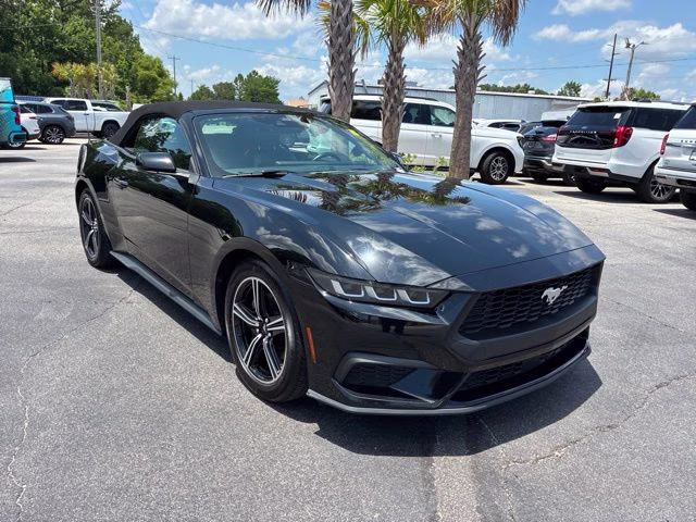 2025 Shadow Black Ford Mustang EcoBoost Premium RWD Convertible