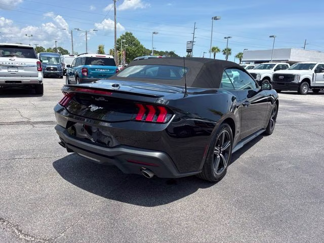 2025 Shadow Black Ford Mustang EcoBoost Premium RWD Convertible
