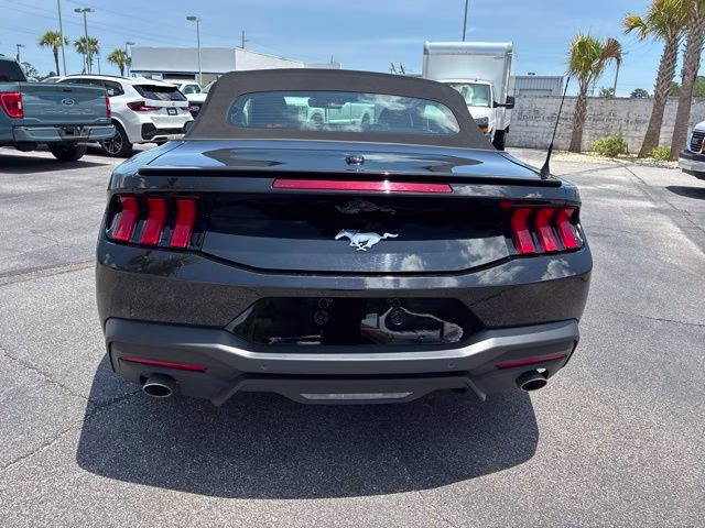 2025 Shadow Black Ford Mustang EcoBoost Premium RWD Convertible