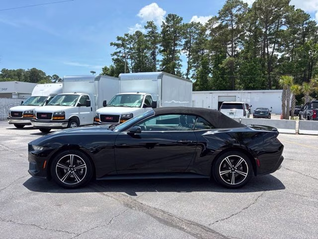 2025 Shadow Black Ford Mustang EcoBoost Premium RWD Convertible
