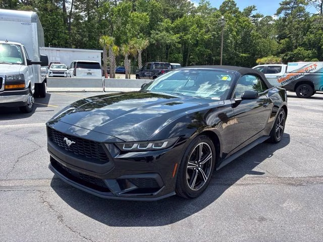 2025 Shadow Black Ford Mustang EcoBoost Premium RWD Convertible