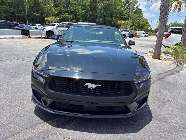 2025 Shadow Black Ford Mustang EcoBoost Premium RWD Convertible