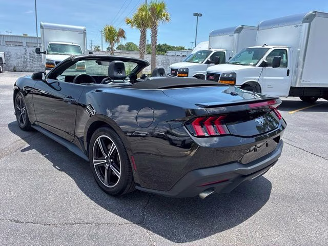 2025 Shadow Black Ford Mustang EcoBoost Premium RWD Convertible