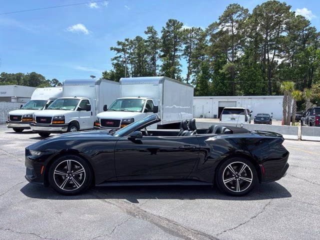 2025 Shadow Black Ford Mustang EcoBoost Premium RWD Convertible