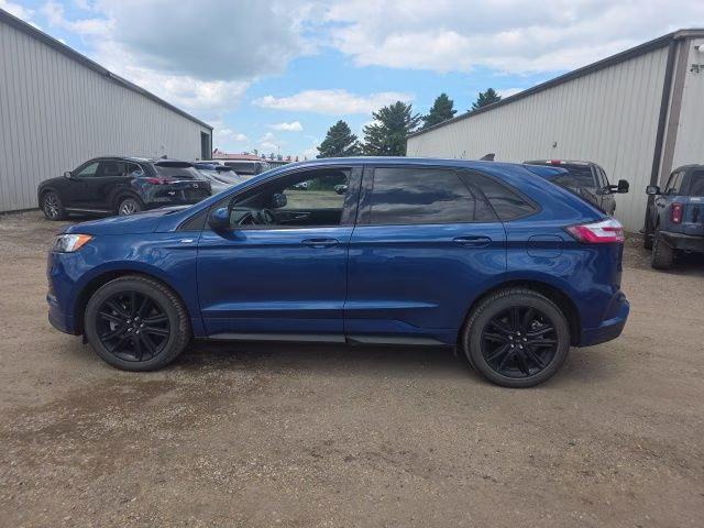 2021 Blue Metallic Ford Edge ST Line AWD SUV