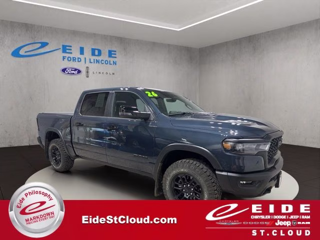2026 Blue Metallic Ram 1500 Rebel 4X4 Truck
