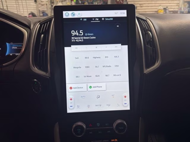 2021 Blue Metallic Ford Edge ST Line AWD SUV