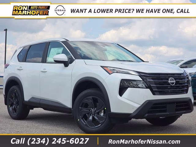 2026 Everest White Pearl Tricoat Nissan Rogue SV AWD SUV
