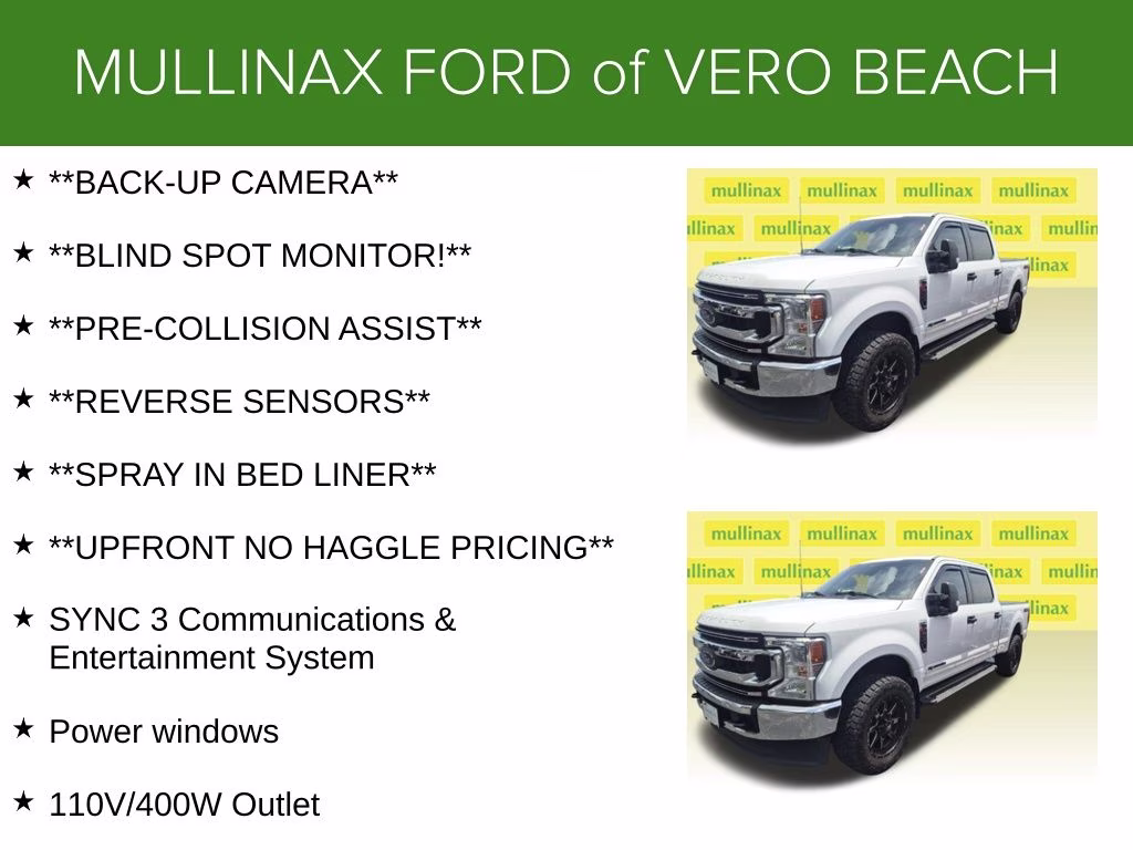 2022 Oxford White Ford Super Duty F-250 SRW XLT 4X4 Truck