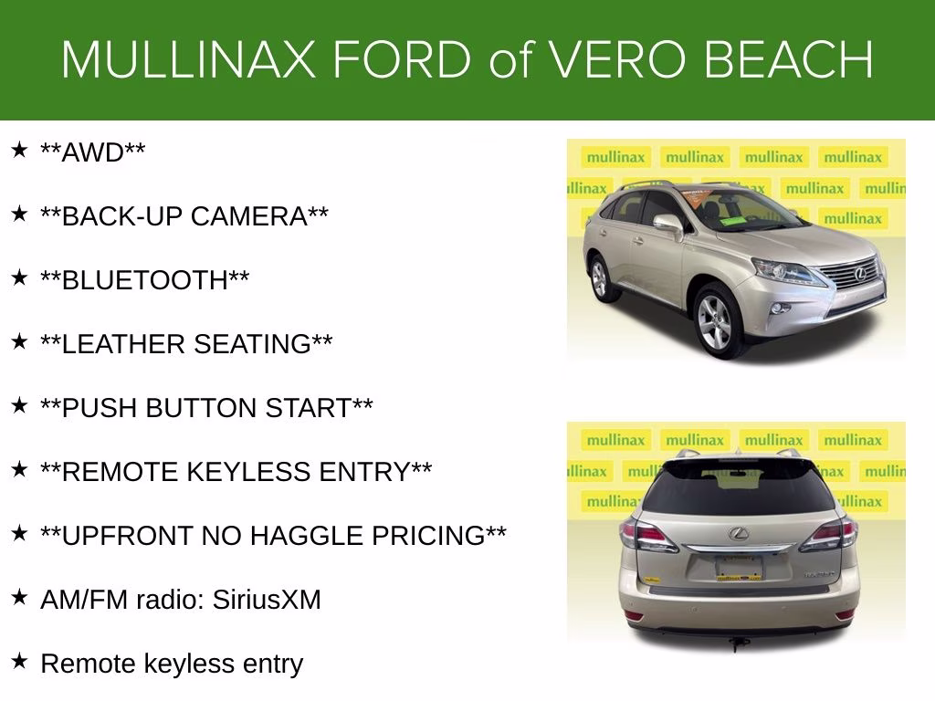 2015 Cashmere Metallic Lexus RX 350 AWD SUV