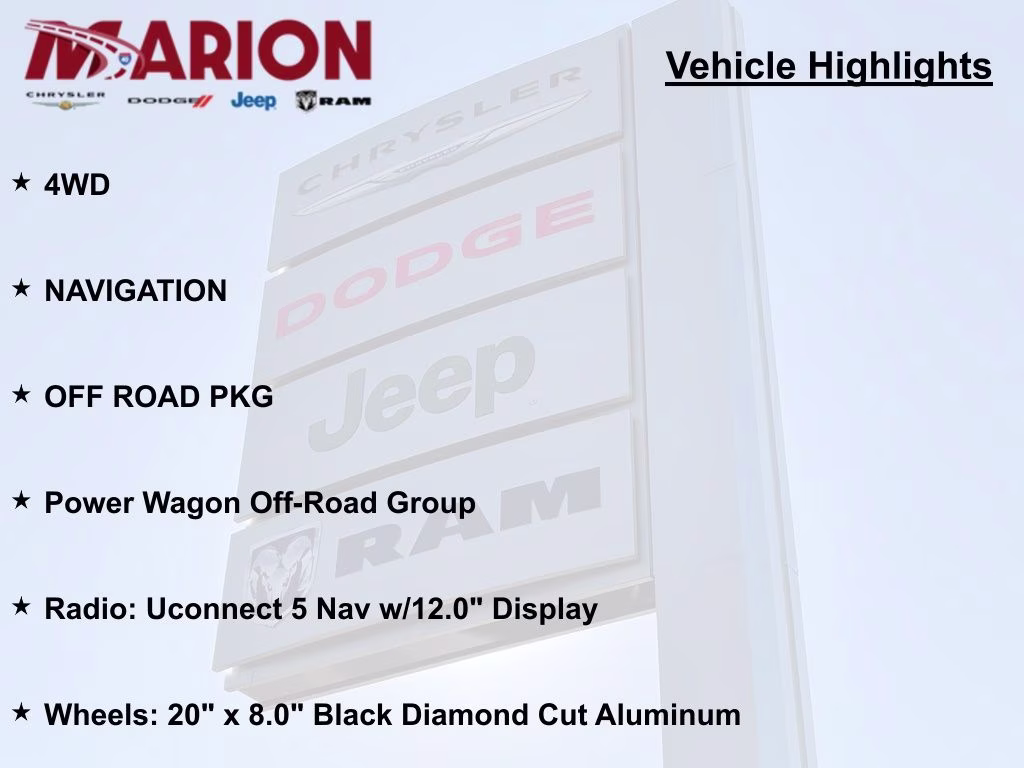 2025 Bright White Clearcoat Ram 2500 Power Wagon 4X4 Truck