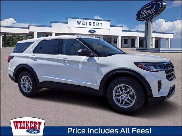 2026 Star White Metallic Tri-Coat Ford Explorer Active 4X4 SUV