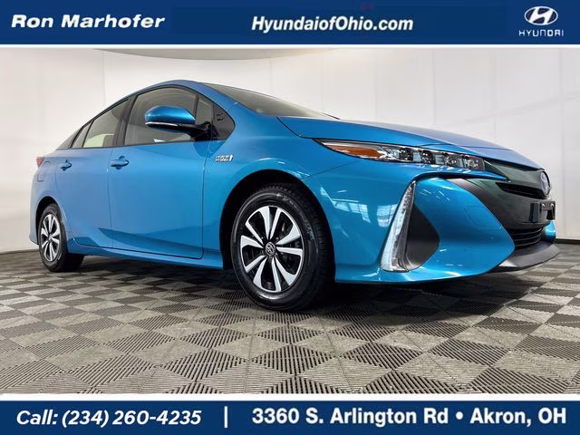 2019 Blue Toyota Prius Prime Premium FWD Hatchback
