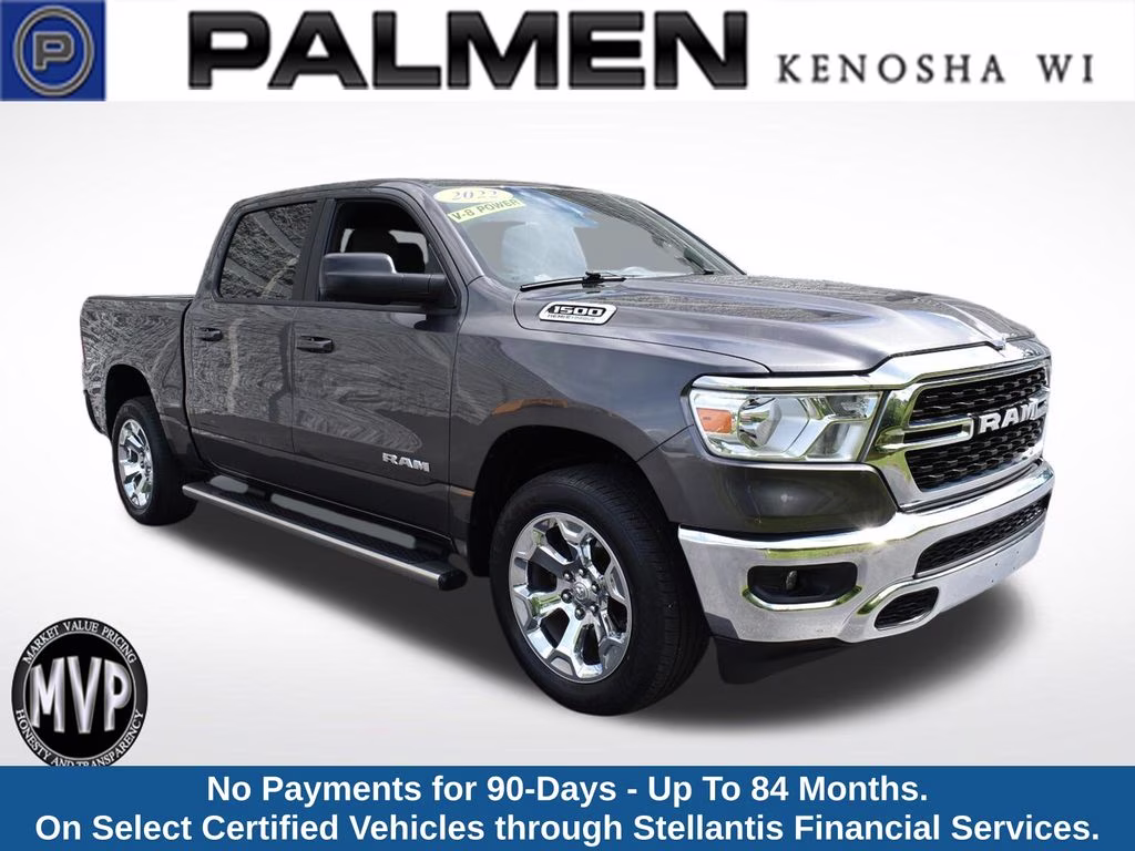 2022 Granite Crystal Metallic Clearcoat Ram 1500 Big Horn/Lone Star 4X4 Truck