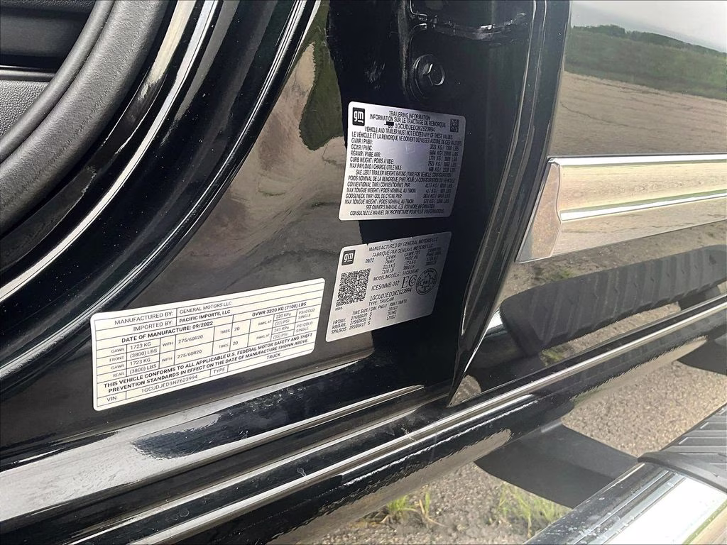 2022 Black Chevrolet Silverado 1500 High Country 4X4 Truck