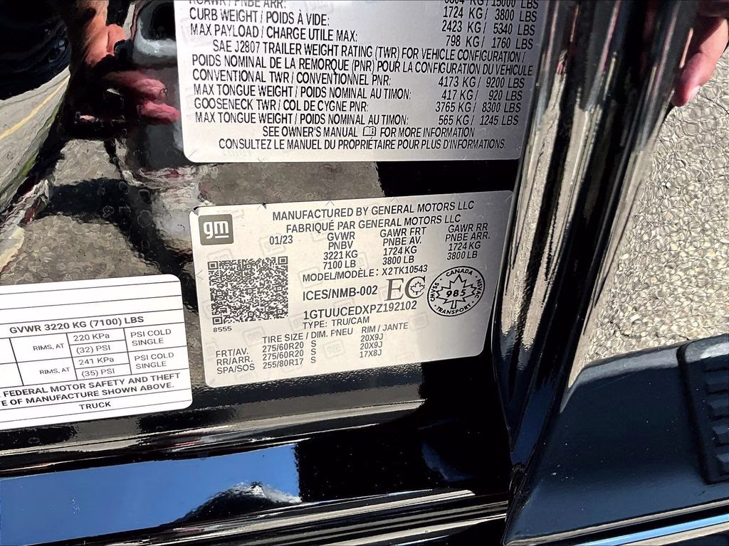 2023 Black GMC Sierra 1500 Elevation 4X4 Truck