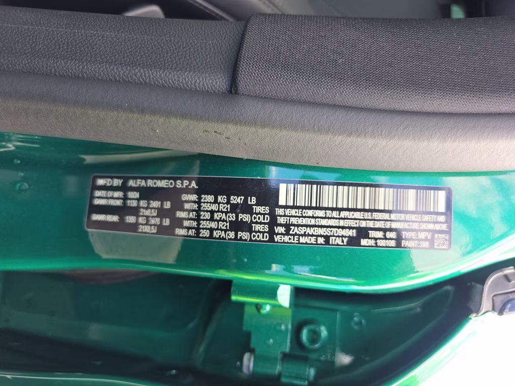 2025 Verde Fangio Metallic Alfa Romeo Stelvio Tributo Italiano Special Edition AWD SUV
